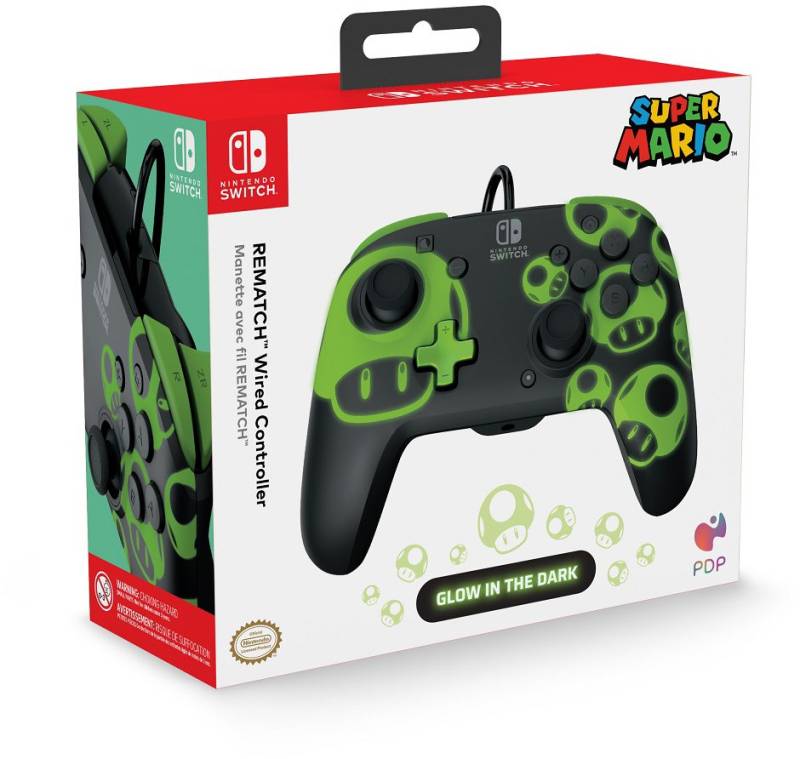 Rematch 1up Controller Glow in the Dark von PDP