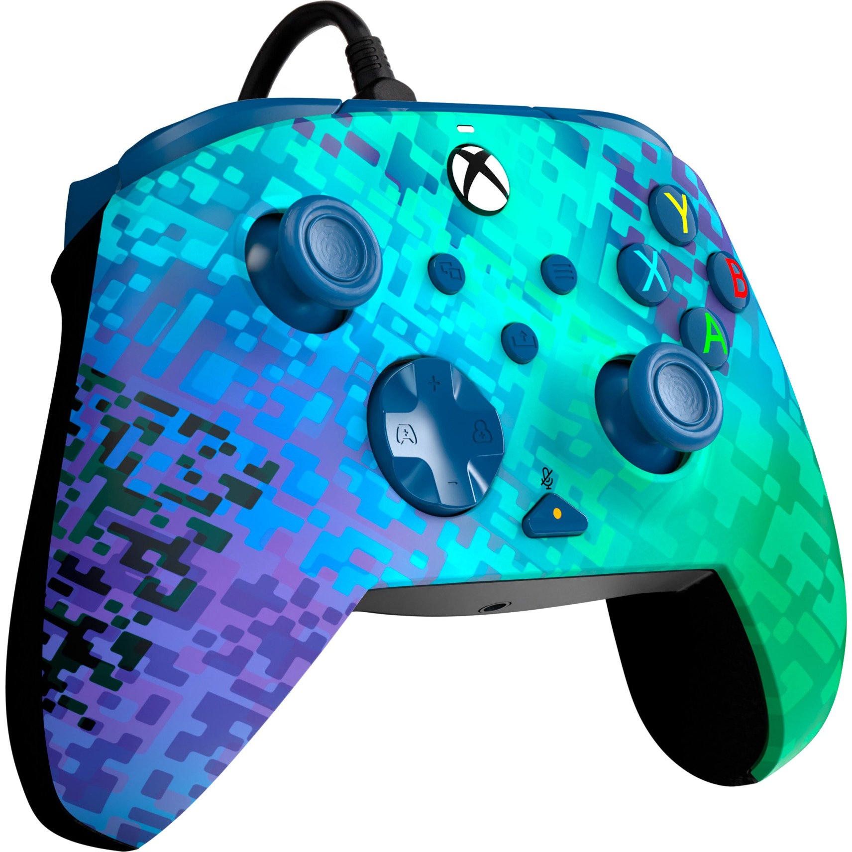 Rematch Advanced Wired Controller - Glitch Green, Gamepad Rematch Advanced Wired Controller - Glitch Green, Gamepad von PDP