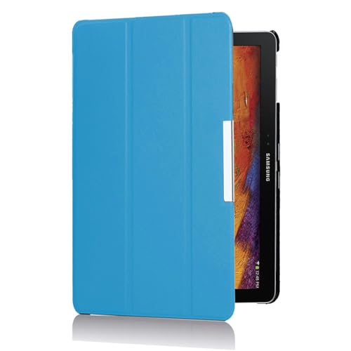 Tablet-Schutzhülle für Galaxy Note 10.1 2014 Edition, leicht, intelligent, dreifach faltbar, mit Standfunktion, für Samsung Note 10.1 Modell SM-P600, P601, P605, mit Magnetfach, Himmelblau Tablet-Schutzhülle für Galaxy Note 10.1 2014 Edition, leicht, intelligent, dreifach faltbar, mit Standfunktion, für Samsung Note 10.1 Modell SM-P600, P601, P605, mit Magnetfach, Himmelblau von PDSSDM