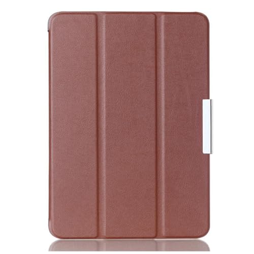 Tablet-Schutzhülle für Galaxy Note 10.1 2014 Edition, leicht, intelligent, dreifach faltbar, mit Standfunktion, für Samsung Note 10.1 Modell SM-P600, P601, P605, mit Magnetfach (Browm) von PDSSDM