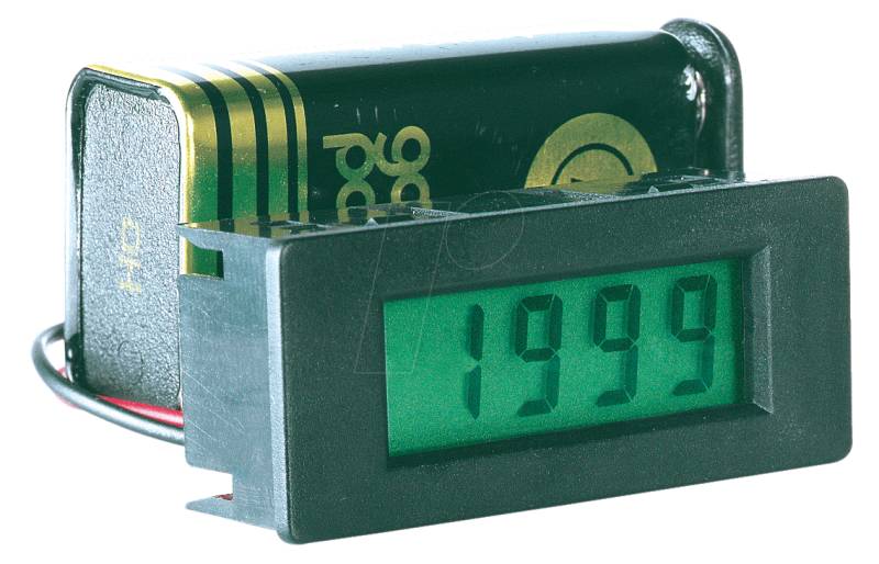 LDP 340 LCD - LCD-Einbaumodul, 3-1/2 stellig, 8mm, mit Beleuchtung von PEAKTECH