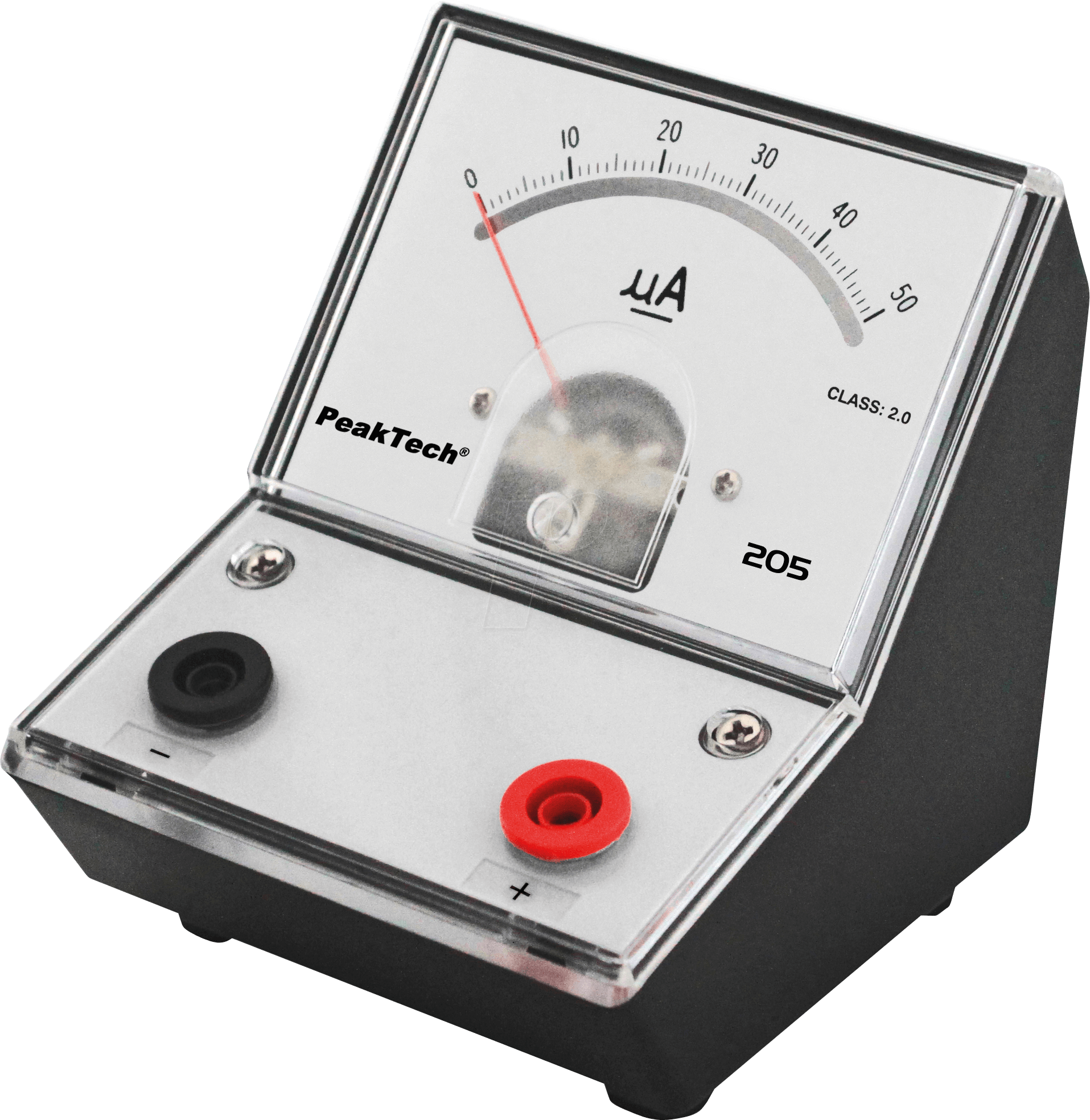 PEAKTECH 205-01 - Amperemeter, analog, Tischgerät, 0 - 50 µA DC von PEAKTECH