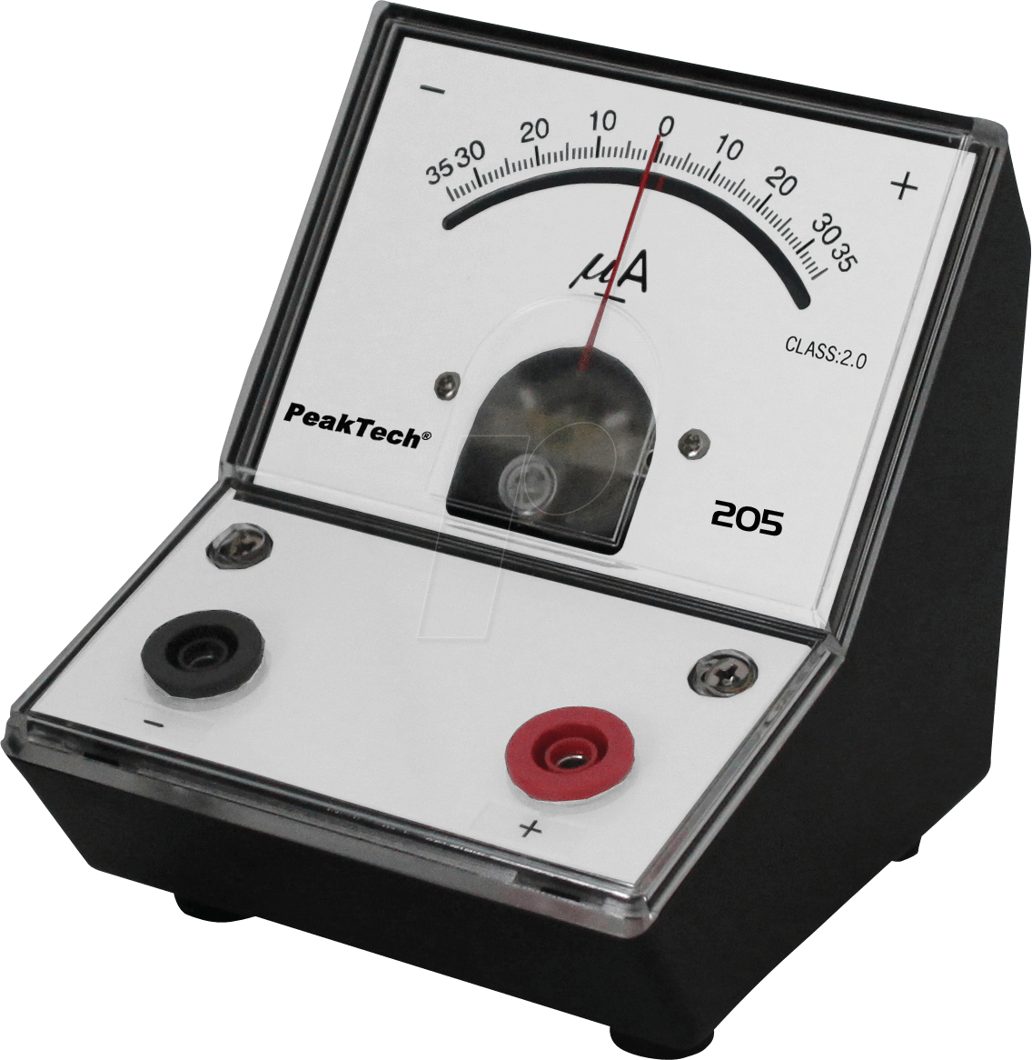 PEAKTECH 205-08 - Galvanometer, analog, Tischgerät, +/- 35 µA DC von PEAKTECH