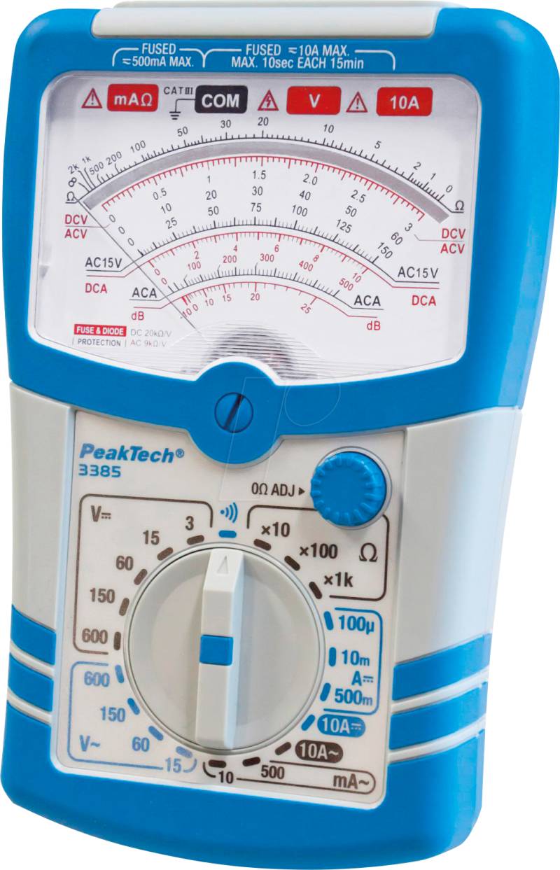 PEAKTECH 3385 - Multimeter, analog, AC/DC von PEAKTECH