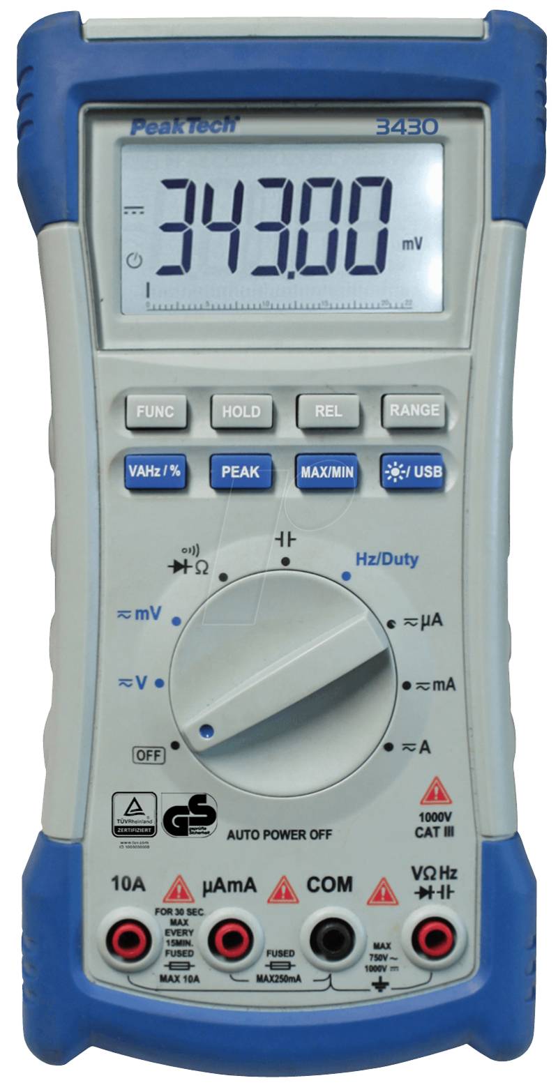 PEAKTECH 3430U - Multimeter, digital, 22000 Counts von PEAKTECH