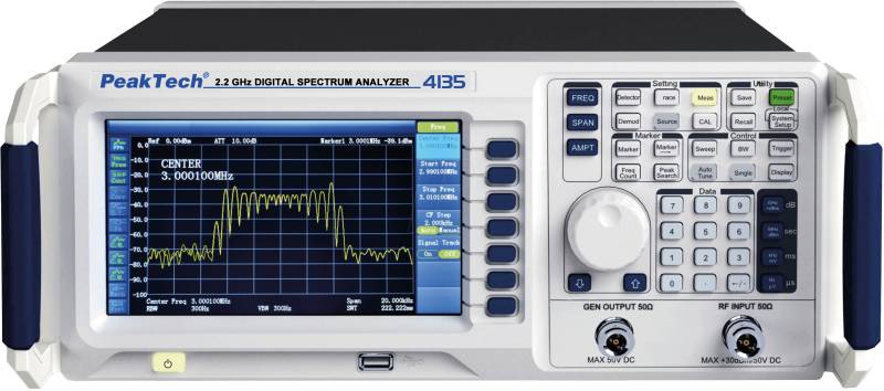 PEAKTECH 4135 - Spektrumanalysator, 9 kHz bis 2200 MHz, Tracking Generator von PEAKTECH