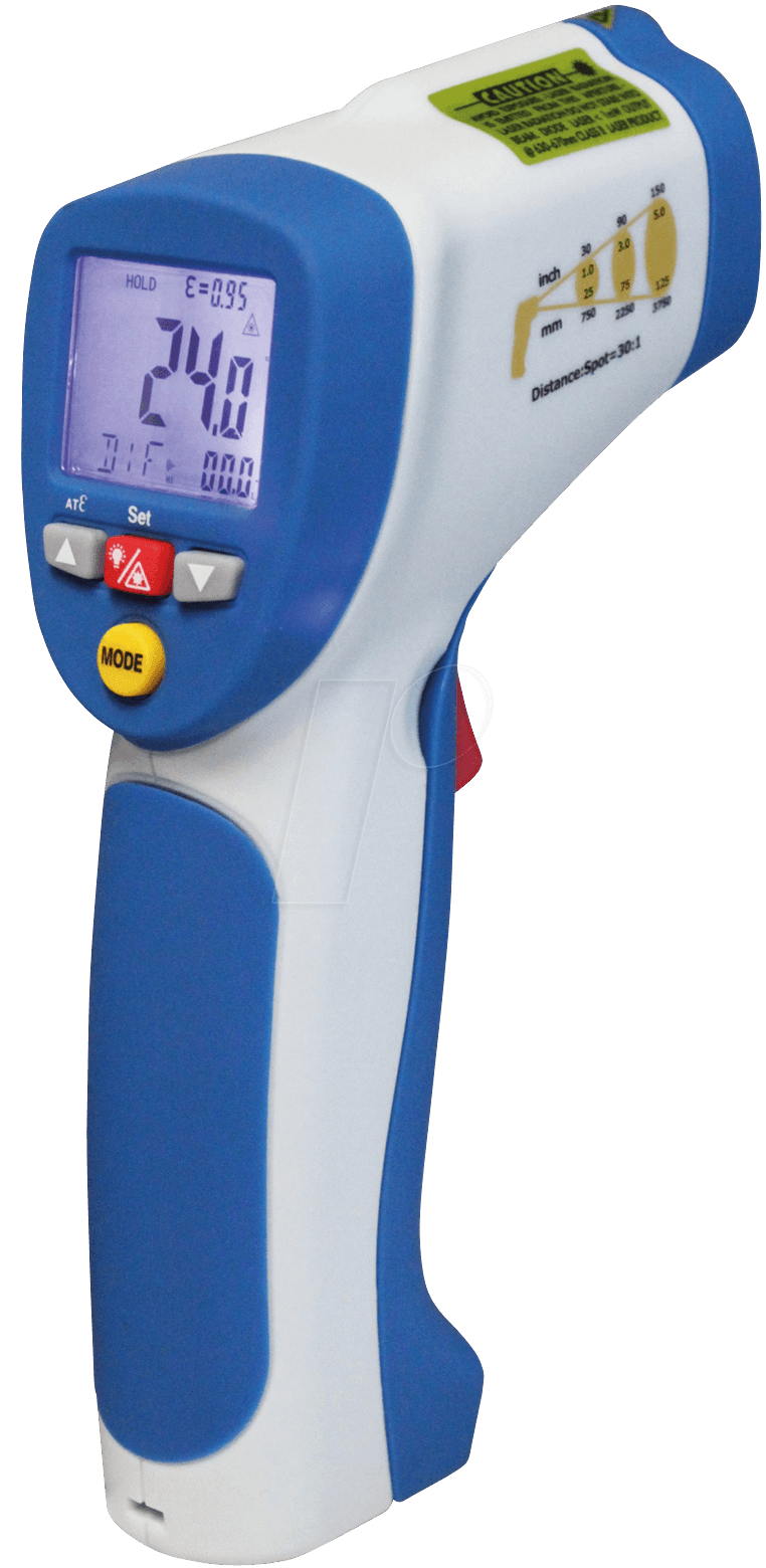 PEAKTECH 4950 - Infrarot-Thermometer mit Laserpointer, -50 bis +850°C von PEAKTECH