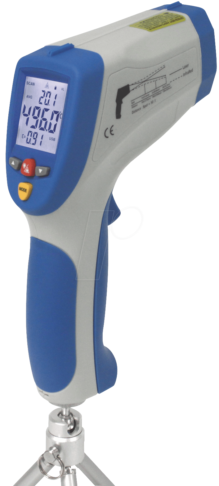 PEAKTECH 4960 - Infrarot-Thermometer mit Laserpointer, -50 bis +1200°C von PEAKTECH