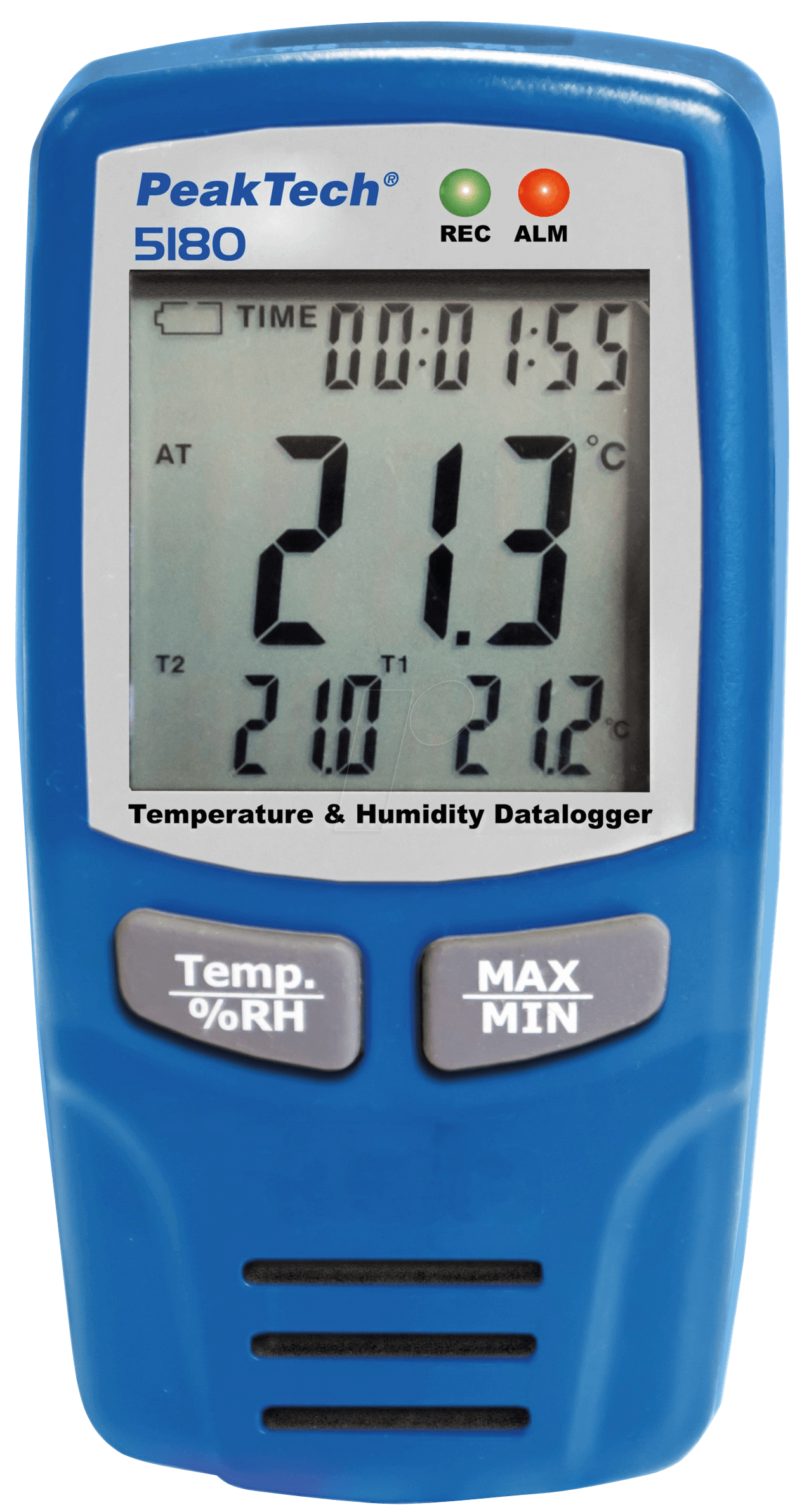 PEAKTECH 5180 - Datenlogger, Temperatur, Luftfeuchte, -40 ... +70°C von PEAKTECH