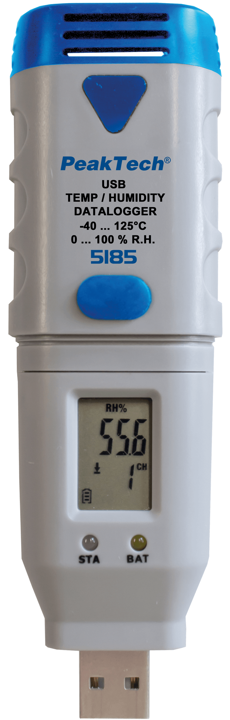PEAKTECH 5185 - Datenlogger, Temperatur, Luftfeuchte, -40 ... +125°C von PEAKTECH