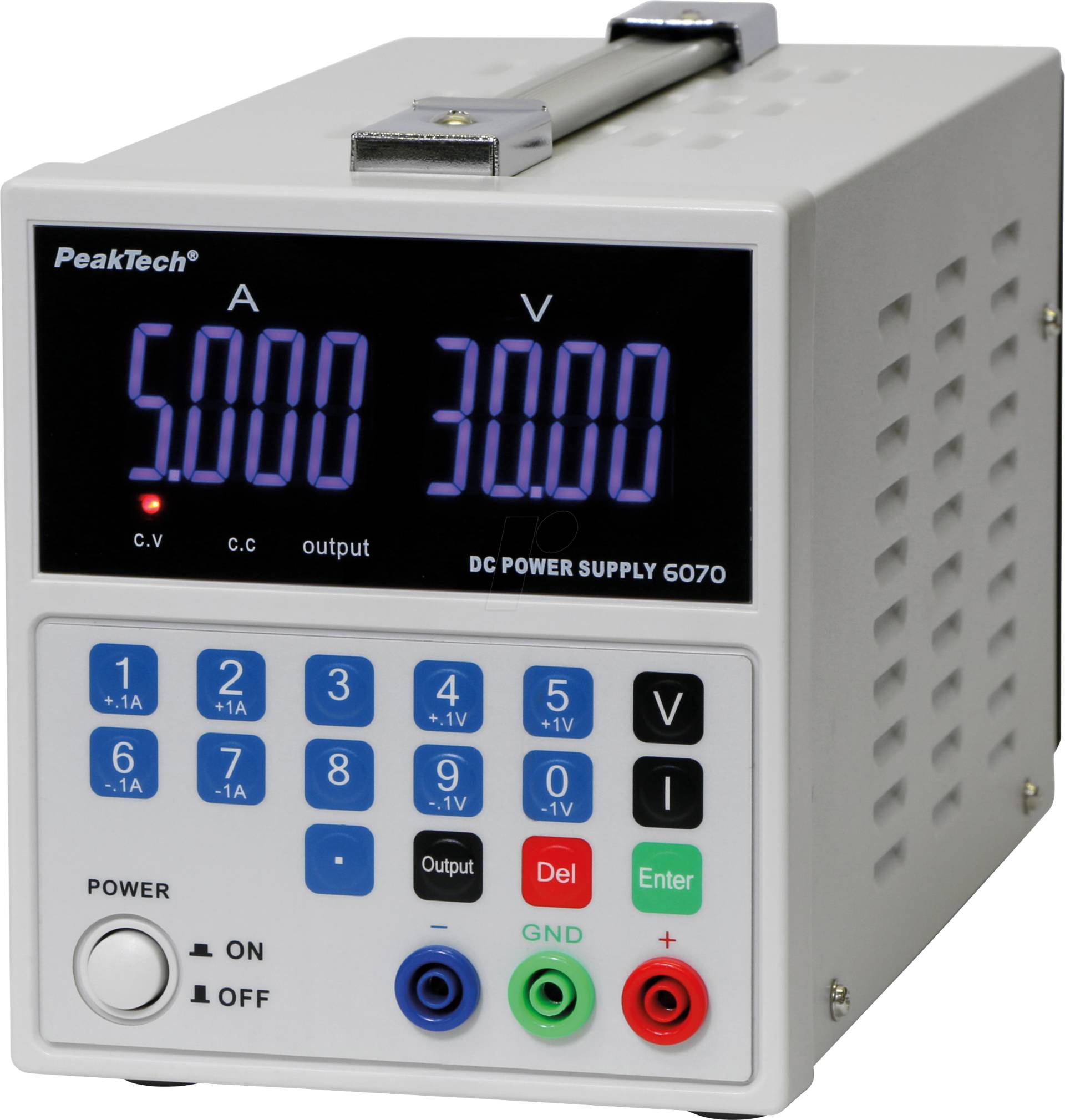 PEAKTECH 6070 - Labornetzgerät, 0 - 30 V, 0 - 5 A, stabilisiert von PEAKTECH