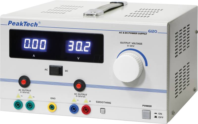 PEAKTECH 6120 - Labornetzgerät, 0 - 30 V, 5 A von PEAKTECH