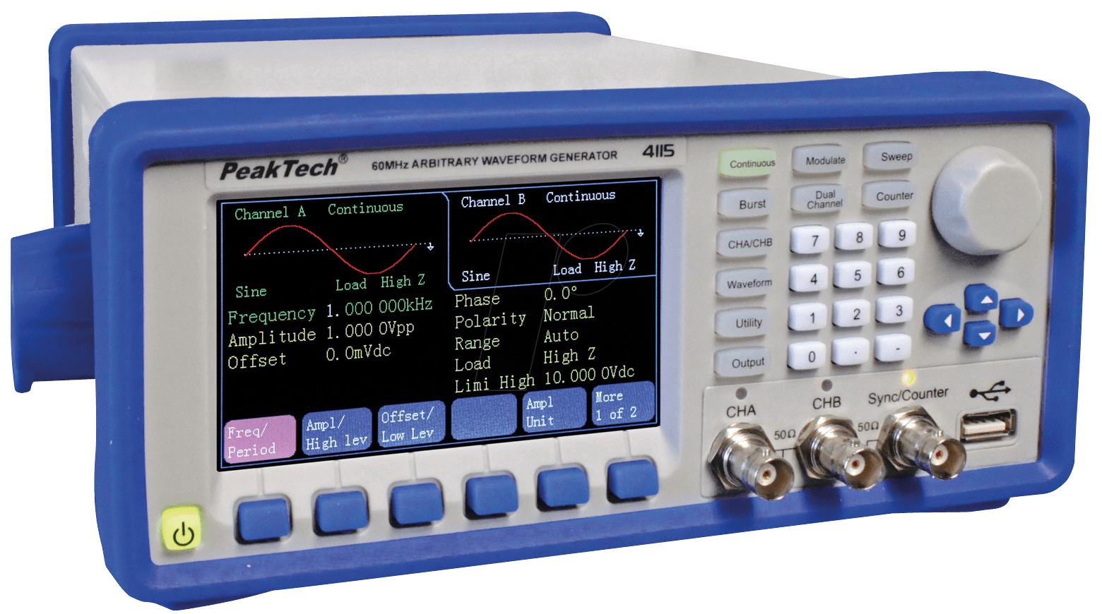 PeakTech Funktionsgenerator 2x30 MHz ARB (PeakTech 4105) von PeakTech