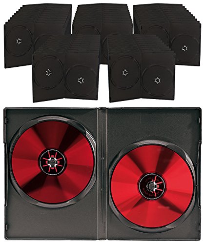 PEARL Leerhülle für CD & DVD: Doppel-CD-/DVD-Hüllen schwarz 50er-Pack (Blue Ray) PEARL Leerhülle für CD & DVD: Doppel-CD-/DVD-Hüllen schwarz 50er-Pack (Blue Ray) von PEARL