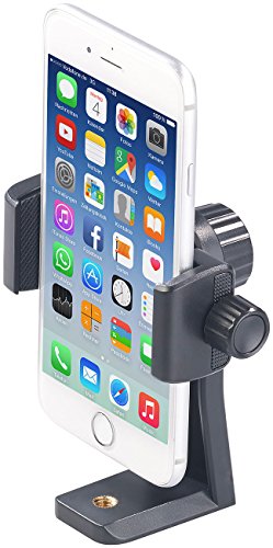 PEARL Handyhalter: Universelle Smartphone-Stativ-Halterung mit 1/4"-Gewinde, 2-teilig (Handy Halter Stativ, Smartphonehalterung für Stativ, Handyhalterung zum Fotografieren) von PEARL