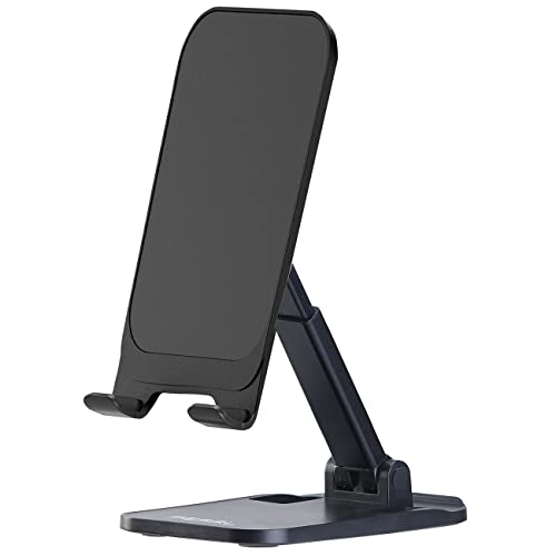 PEARL Handyständer: Faltbarer Teleskop Aluminium Smartphone & Tablet-Ständer, verstellbar (Handy Ständer klappbar, Handyhalter klappbar, Handyhalterung Kfz) von PEARL
