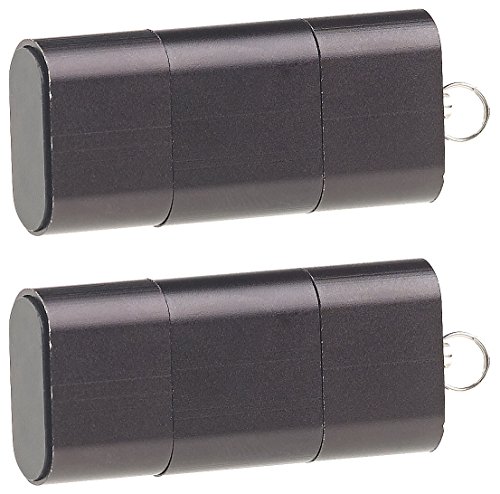 PEARL Kartenleser: 2er-Set Mini-Cardreader & USB-Stick für microSD bis 128 GB, USB A & C (USB Kartenleser, microSD-Kartenleser, microSDHC Speicherkarten) von PEARL