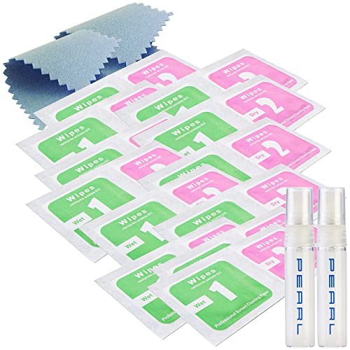 PEARL Displayschutzfolie: 2er-Set Flüssige Displayschutz-Beschichtung, 3 ml (Displayschutz mit Härtegrad, Kratzerentferner Politur, Schutzfolie Handy) von PEARL