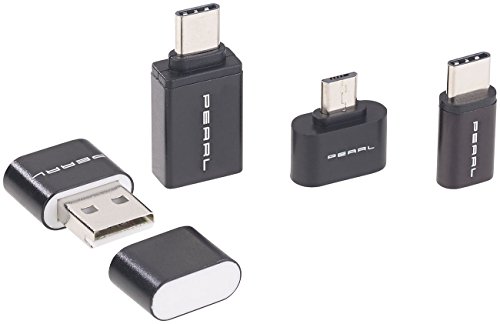 PEARL Micro SD Adapter: microSD-Kartenleser & USB-OTG-Adapter-Set für Micro-USB & USB Typ C (Micro SD Adapter USB, Kartenleser c, microSDHC Speicherkarten) von PEARL