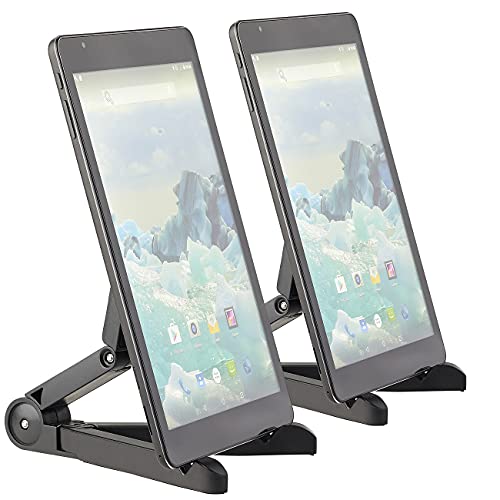 PEARL Tablett Ständer: 2er-Set Faltbare Tablet-Ständer für Tablet, Tablet-PC, E-Book-Reader (Tablet Stativ, Tablet Klapp Ständer, Faltbarer Universal Smartphone) von PEARL