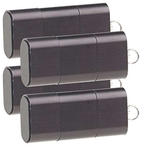 PEARL USB-Typ-C-Kartenleser: 4er-Set Mini-Cardreader & USB-Stick für microSD bis 128 GB, USB A & C (2in1-USB-Cardreader & USB-Sticks, microSD-Speicherkarten-Leser, Micro SD Adapter) von PEARL