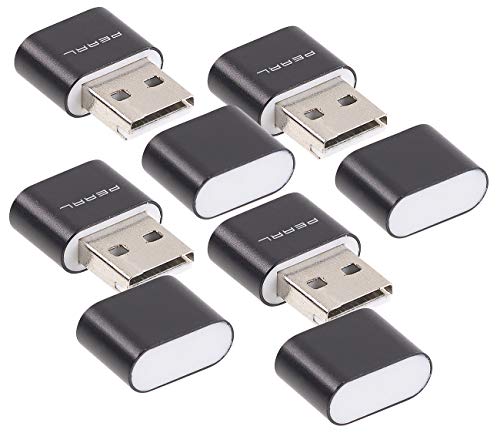 PEARL USB Stick: 4er Pack Mini-Cardreader für microSD(HC/XC)-Karten bis 128 GB & USB (Micro SD Card Reader, Mini USB Stick, microSDHC Speicherkarten) von PEARL