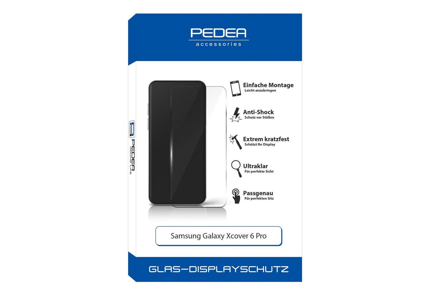 PEDEA Display-Schutzglas - Galaxy Xcover 6 Pro, Displayschutzglas von PEDEA