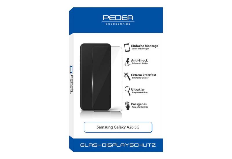 PEDEA Displayschutzglas Glas-Displayschutz für Samsung Galaxy A26 5G, Displayschutzfolie, Schutzfolie, Bildschirmschutz, kratz- & stoßfest von PEDEA