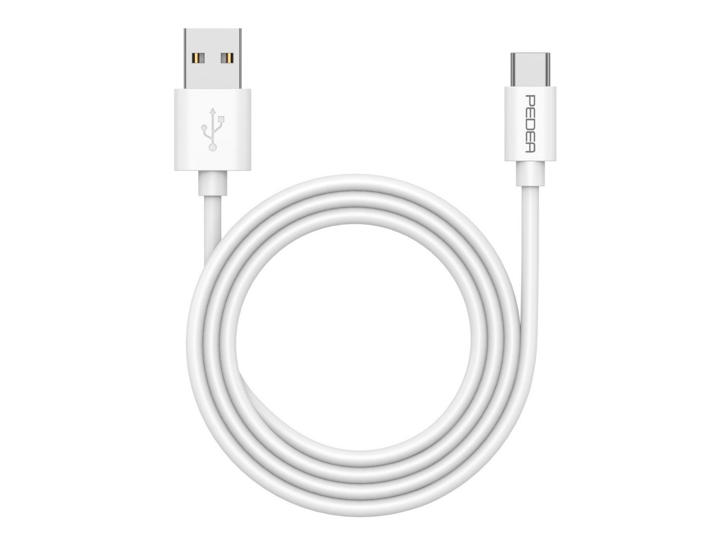 PEDEA Schnelllade- und Datenkabel USB-A/USB-C, 1m USB-Kabel, USB Typ A von PEDEA