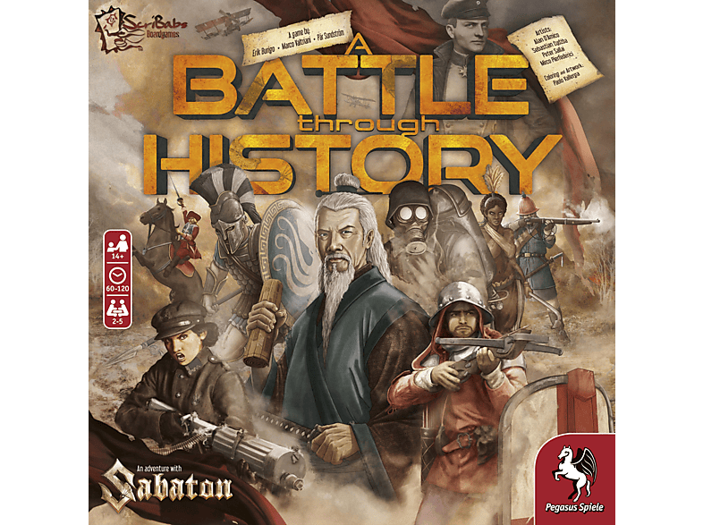 PEGASUS SPIELE A Battle through History Gesellschaftsspiel Mehrfarbig von PEGASUS SPIELE