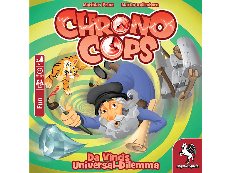 PEGASUS SPIELE ChronoCops – Da Vincis Universal-Dilemma Kartenspiel Mehrfarbig von PEGASUS SPIELE