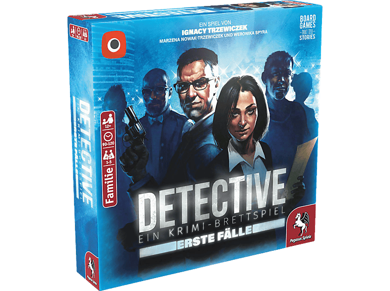 PEGASUS SPIELE Detective: Erste Fälle (Portal Games) Brettspiel Gelb von PEGASUS SPIELE