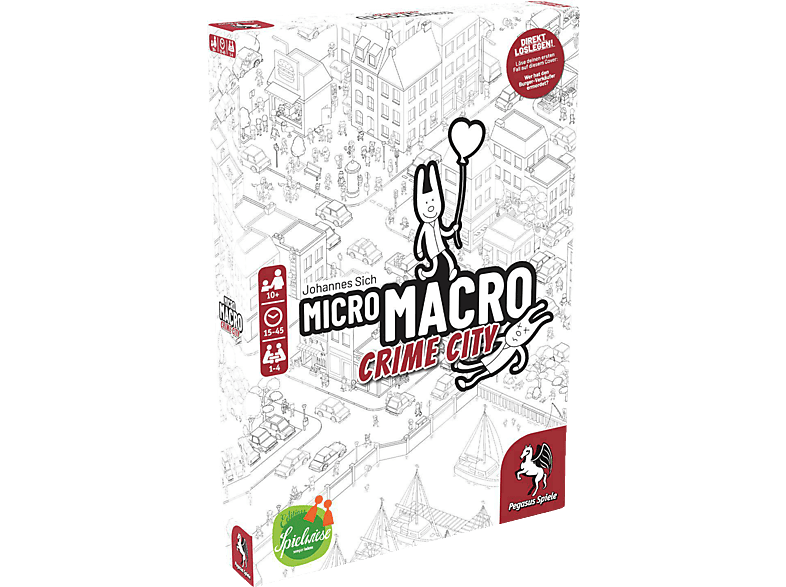 PEGASUS SPIELE MicroMacro: Crime City (Edition Spielwiese) Gesellschaftsspiel Mehrfarbig von PEGASUS SPIELE
