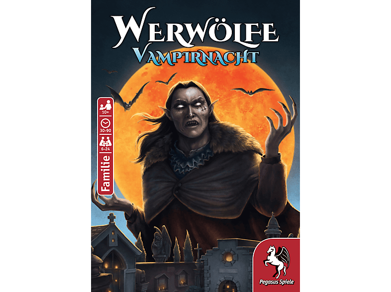 PEGASUS SPIELE Werwölfe - Vampirnacht Kartenspiel Mehrfarbig von PEGASUS SPIELE