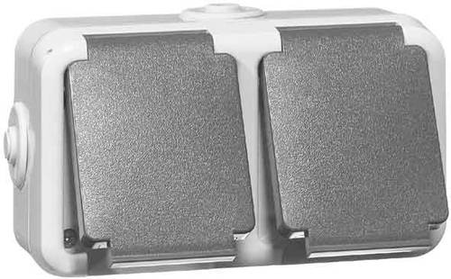 PEHA by Honeywell 1fach Komplett Steckdose Grau 306511 von PEHA by Honeywell