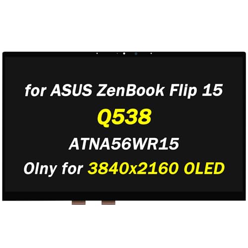 PEHDPVS Ersatz für ASUS ZenBook Flip 15 Q538 UHD 3840 x 2160 40 Pins 15,6 Zoll IPS LED-Display LCD Touchscreen Digitizer Assembly PEHDPVS Ersatz für ASUS ZenBook Flip 15 Q538 UHD 3840 x 2160 40 Pins 15,6 Zoll IPS LED-Display LCD Touchscreen Digitizer Assembly von PEHDPVS