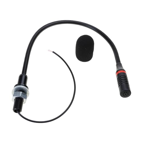 PEILINZE Flexibles Schwanenhals-Mikrofon, Konferenzmikrofon, Ø9,7 x 4,5 mm, Mikrofonkopf, 7,0 x 410 mm, mit 20 cm Kabel für Bus-Computer-Meetings von PEILINZE
