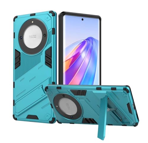 PEIYE Hülle für Honor Magic 5 Lite/Honor X9a, Stoßfeste Schutzhülle aus Weichem Silikon und Hartem PC, Handyhülle mit Faltbarem Ständer, rutschfest und Armor Design, Cover Case, Blau PEIYE Hülle für Honor Magic 5 Lite/Honor X9a, Stoßfeste Schutzhülle aus Weichem Silikon und Hartem PC, Handyhülle mit Faltbarem Ständer, rutschfest und Armor Design, Cover Case, Blau von PEIYE
