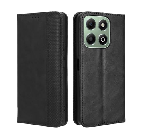PEIYE Hülle für Honor X6b, Wallet Klappbar Lederhülle Flip Cover Case, Schutzhülle Handyhülle mit Kartenfach und Geldfach, TPU-Innenteil, Magnetverschluss, Standfunktion -Schwarz PEIYE Hülle für Honor X6b, Wallet Klappbar Lederhülle Flip Cover Case, Schutzhülle Handyhülle mit Kartenfach und Geldfach, TPU-Innenteil, Magnetverschluss, Standfunktion -Schwarz von PEIYE