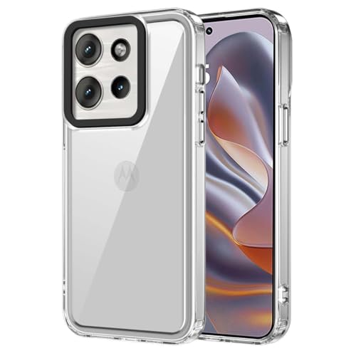 PEIYE Hülle für Motorola Edge 50 Neo, Transparente Handyhülle mit Weichem TPU Silikon Rahmen und Harter Klaren Rückseite, Stoßfeste Schutzhülle, Bumper Case Cover -Transparent PEIYE Hülle für Motorola Edge 50 Neo, Transparente Handyhülle mit Weichem TPU Silikon Rahmen und Harter Klaren Rückseite, Stoßfeste Schutzhülle, Bumper Case Cover -Transparent von PEIYE