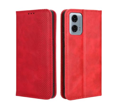 PEIYE Hülle für Motorola Moto G34 5G, Wallet Klappbar Lederhülle Flip Cover Case, Schutzhülle Handyhülle mit Kartenfach und Geldfach, TPU-Innenteil, Magnetverschluss, Standfunktion -rot PEIYE Hülle für Motorola Moto G34 5G, Wallet Klappbar Lederhülle Flip Cover Case, Schutzhülle Handyhülle mit Kartenfach und Geldfach, TPU-Innenteil, Magnetverschluss, Standfunktion -rot von PEIYE