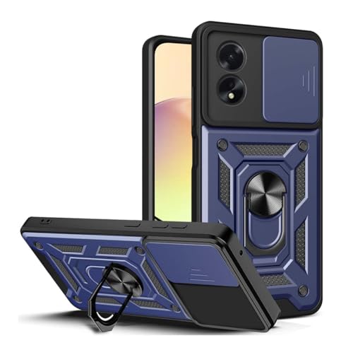 PEIYE Hülle für Oppo A18 4G / Oppo A38 4G, Zweilagige Handyhülle & Armor Schutzhülle mit Weichem Silikon & Hart-PC, Objektiv-Schutzschieber, 360° Ringständer, Bumper Stoßfeste, Case Cover -Blau PEIYE Hülle für Oppo A18 4G / Oppo A38 4G, Zweilagige Handyhülle & Armor Schutzhülle mit Weichem Silikon & Hart-PC, Objektiv-Schutzschieber, 360° Ringständer, Bumper Stoßfeste, Case Cover -Blau von PEIYE