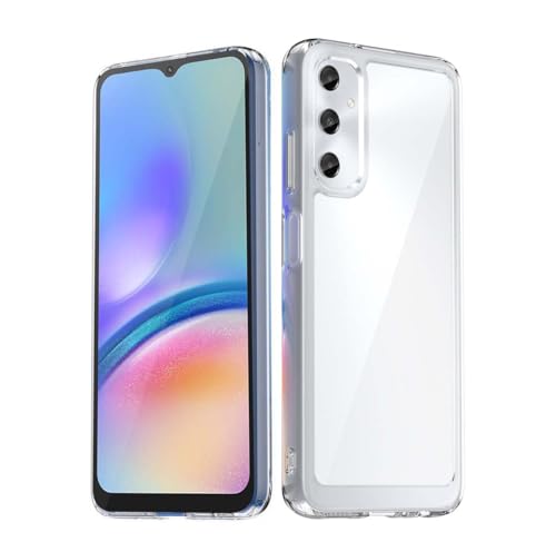 PEIYE Hülle für Samsung Galaxy A05s 4G, Transparente Schutzhülle mit Weichem TPU Silikon Rahmen und Harter Klaren Rückseite, Stoßfeste Handyhülle, Bumper Case, Cover, Transparent von PEIYE