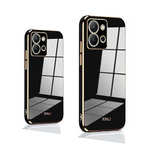 PEIYE Hülle für Vivo Y36 4G, TPU Silikon Schutzhülle Mit Galvanisierte goldene Rand -Schwarz PEIYE Hülle für Vivo Y36 4G, TPU Silikon Schutzhülle Mit Galvanisierte goldene Rand -Schwarz von PEIYE