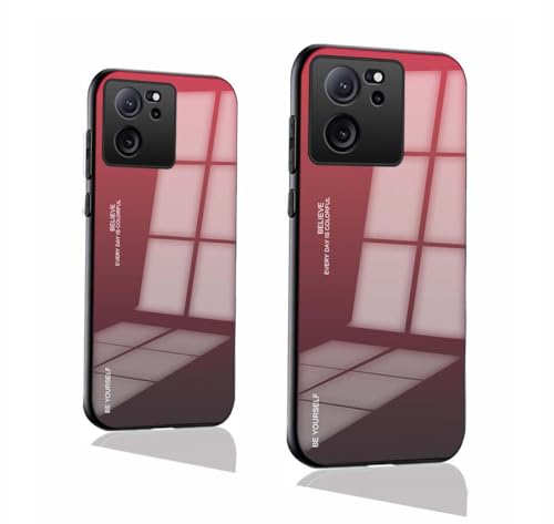 PEIYE Hülle für Xiaomi 13T / Xiaomi 13T Pro, Handyhülle mit Flexiblem Silikon TPU Rahmen und Gehärtetem Glas Rückwand, Stoßfeste Schutzhülle, Gradientenfarbe, Bumper Case Cover, 05 PEIYE Hülle für Xiaomi 13T / Xiaomi 13T Pro, Handyhülle mit Flexiblem Silikon TPU Rahmen und Gehärtetem Glas Rückwand, Stoßfeste Schutzhülle, Gradientenfarbe, Bumper Case Cover, 05 von PEIYE