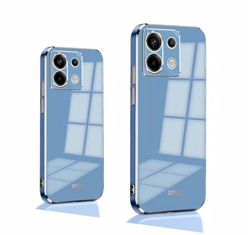 PEIYE Hülle für Xiaomi Redmi Note 13 Pro 5G / Poco X6 5G, Stoßfeste Bumper Silikon Schutzhülle, Weiche TPU Handyhülle mit Glänzender Oberfläche & Goldenen Kanten, Cover Case, Blau PEIYE Hülle für Xiaomi Redmi Note 13 Pro 5G / Poco X6 5G, Stoßfeste Bumper Silikon Schutzhülle, Weiche TPU Handyhülle mit Glänzender Oberfläche & Goldenen Kanten, Cover Case, Blau von PEIYE