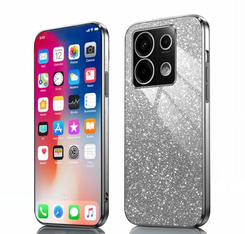 PEIYE Hülle für Xiaomi Redmi Note 13 Pro 5G / Poco X6 5G - Stoßfeste Silikon Handyhülle, Schutzhülle mit Elektroplattierten Rändern & Integrierter Glitzerkarte mit Glitzer, Cover Case, Verlauf Schwarz PEIYE Hülle für Xiaomi Redmi Note 13 Pro 5G / Poco X6 5G - Stoßfeste Silikon Handyhülle, Schutzhülle mit Elektroplattierten Rändern & Integrierter Glitzerkarte mit Glitzer, Cover Case, Verlauf Schwarz von PEIYE