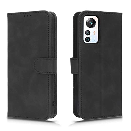 PEIYE Leder Folio Hülle für Blackview A85, Flip Handyhülle, Hochwertige Lederhülle Mit Kartenfächern Und Horizontale Standfunktion -Schwarz von PEIYE