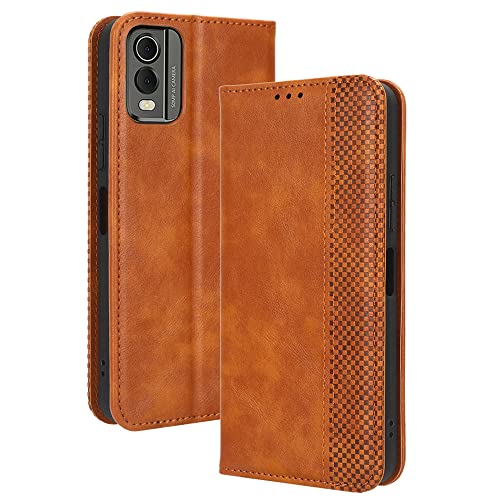 PEIYE Leder Folio Hülle für Nokia C32, Flip Handyhülle, Hochwertige Lederhülle Mit Kartenfächern Und Horizontale Standfunktion -Braun PEIYE Leder Folio Hülle für Nokia C32, Flip Handyhülle, Hochwertige Lederhülle Mit Kartenfächern Und Horizontale Standfunktion -Braun von PEIYE