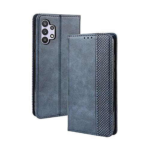 PEIYE Leder Folio Hülle für Samsung Galaxy A13 4G (6.6"), Flip Handyhülle, Hochwertige Lederhülle Mit Kartenfächern Und Horizontale Standfunktion -Blau von PEIYE